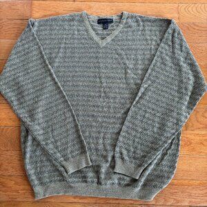 Northern Isles Sweater Mens XL V Neck Long Sleeve Synthetic Knit Grandpa Acrylic